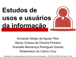 Apresentação do PowerPoint - Prof. Carlos Alberto Ávila Araújo