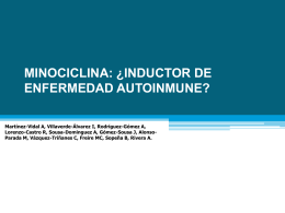 minociclina: ¿inductor de enfermedad autoinmune?
