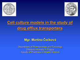Cell culture models in the study of drug efflux transporters