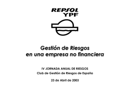 3.1 Gestión de Riesgos, REPSOL YPF JM Martin Prieto