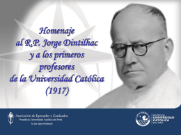 Jorge Dintilhac - Asociación de Egresados y Graduados PUCP