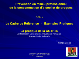 Présentation de M. Georgio CASULA, CGTP