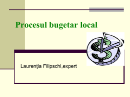 Procesul bugetar local.