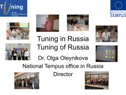 Tuning in Russia, Tuning of Russia