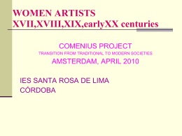 WOMEN ARTISTS XVI,XVII,XVIII,XIX,XX centuries