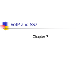 VoIP and SS7