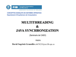 Multithreading and thread syncronization in Java