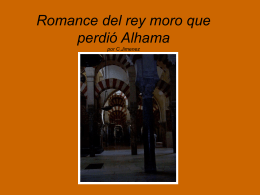 Romance del rey moro que perdió Alhama por C.Jimenez