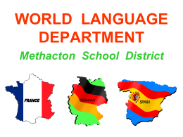 world language department - Methacton School District