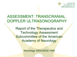 assessment: transcranial doppler ultrasonography