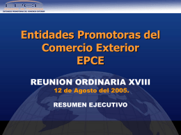 Entidades Promotoras del Comercio Exterior EPCE