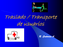 Traslado / transporte de usuarios