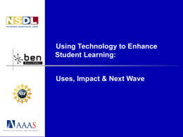 Using Technology to Enhance Student Learning: Uses, Impact