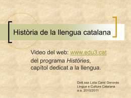 Història de la llengua catalana