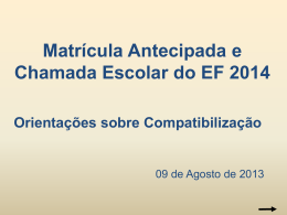 Matrícula Antecipada do EF 2014 3.7.1