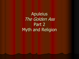 Apuleius Part 2 - Nipissing University Word