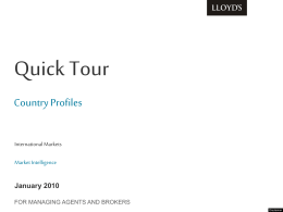 Quick Tour: Lloyd`s International Reach