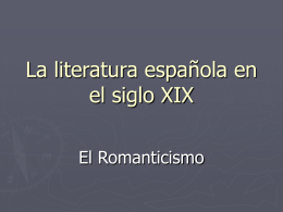 La literatura española en el siglo XIX