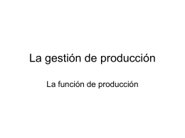 producción