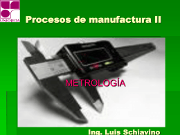 Procesos de manufactura II