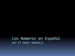 Los Numeros en Espanol
