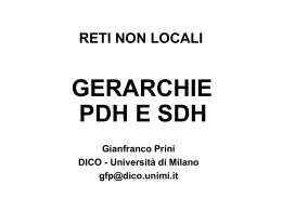 Gerarchie plesiocrona e sincrona - Università degli Studi di Milano