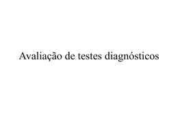 Avaliação de testes diagnósticos