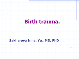Birth traumas 1
