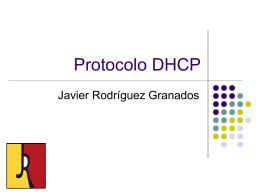 Protocolo DHCP.