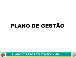 PLANO DIRETOR DE TOLEDO - Portal do Município de Toledo