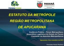 Slide 1 - Fórum Metropolitano