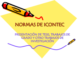 PRESENTACIÓN DE NORMAS DE ICONTEC