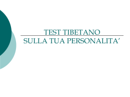 test tibetano - Dott. Massimo Pietrangeli