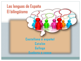PPT Tema 14. Las lenguas de España