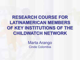 who are the participants - The Childwatch International Research