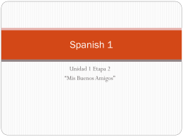 Spanish 1