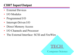 Input/Output - Louisiana Tech University