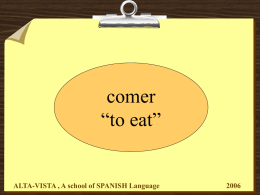 Slide 1 - ALTA VISTA, A school of SPANISH Language