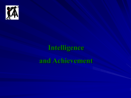 Why Do People Differ In Measured Intelligence?