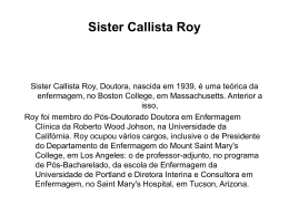Sister Callista Roy - Universidade Castelo Branco