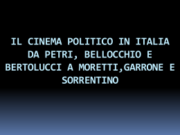 Slide del corso sul cinema politico in Italia