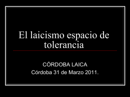 El laicismo marzo 2011 - Blog de Córdoba Laica