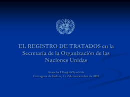 Registro - United Nations Treaty Collection