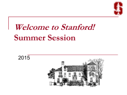 Stanford Summer