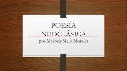 poesía neoclásica - profedelengua2012
