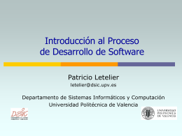 Introducción al proceso del software