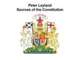 Peter Leyland Sources of the Constitution