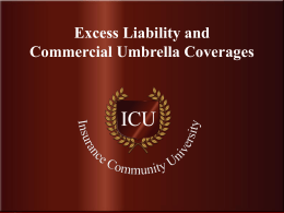 Excess Liability - Insurance Community Center