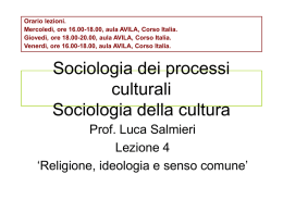 4_lezione - Dipartimento di Scienze Sociali ed Economiche