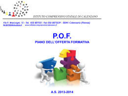 Diapositiva 1 - Istituto Comprensivo Statale Calenzano